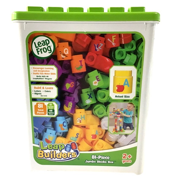 Leap Frog Other - Leap Frog Leap Builders 81 Piece Complete Jumbo Blocks Box Alphabet Learning Toy